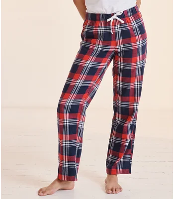 SF Clothing SF Clothing Ladies Tartan Lounge Pants in RD/NV