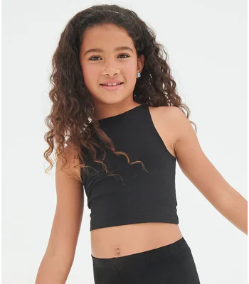 SF Clothing SF Clothing Kids Cropped Top in BLK