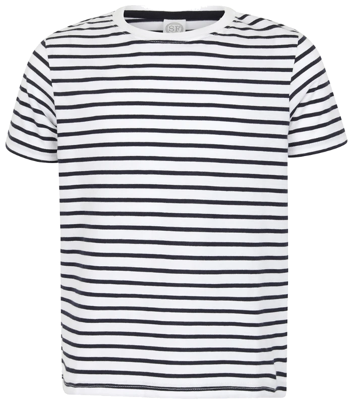 SF Clothing SF Clothing Kids Striped T-Shirt in WH/OX