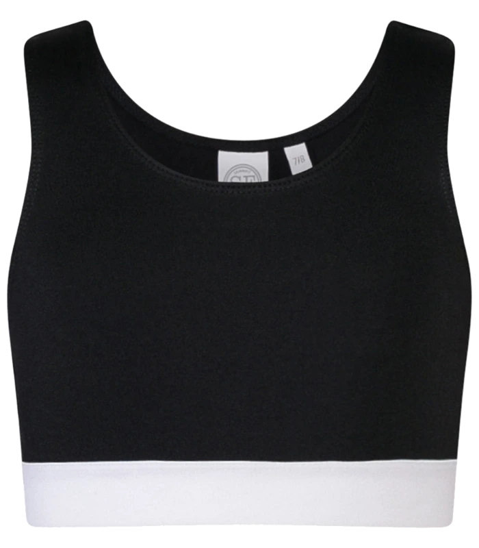 SF Clothing SF Clothing Kids Fashion Crop Top in BK/WH