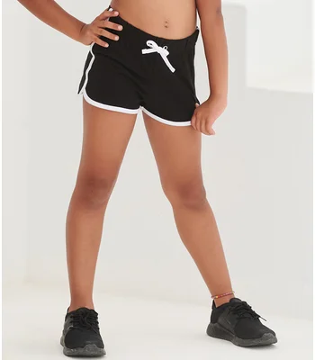 SF Clothing SF Clothing Kids Retro Shorts in BK/WH