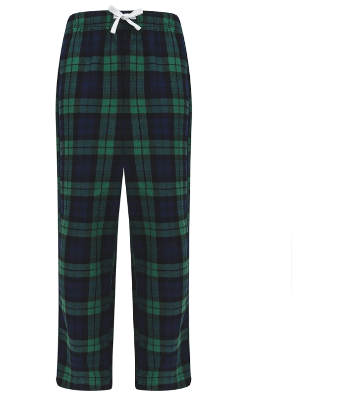 SF Clothing SF Clothing Kids Tartan Lounge Pants in NV/GN