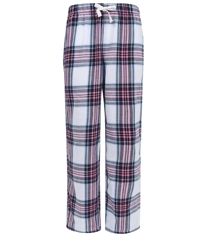 SF Clothing SF Clothing Kids Tartan Lounge Pants in WH/PI