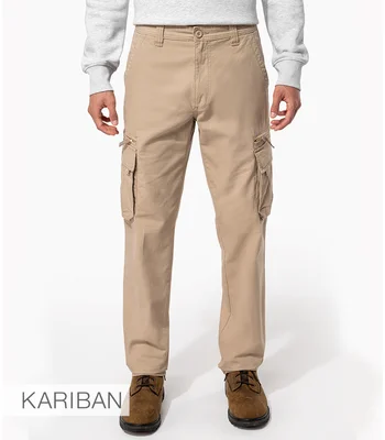 Kariban Kariban Heavy Canvas Trousers in BEI