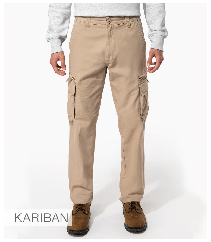 Kariban Kariban Heavy Canvas Trousers in BLK