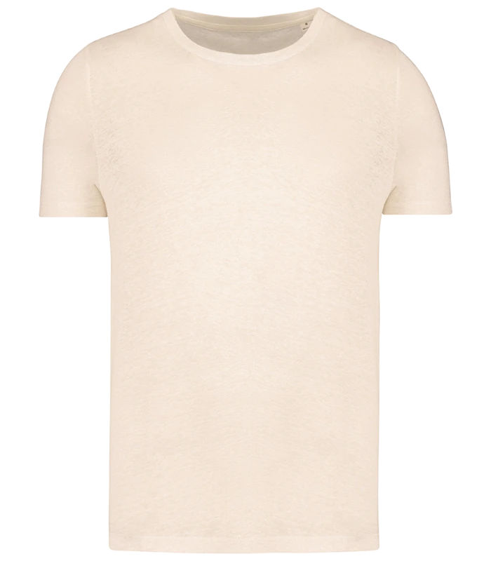 Spasso Spasso Crew Neck Linen T-Shirt in IVO