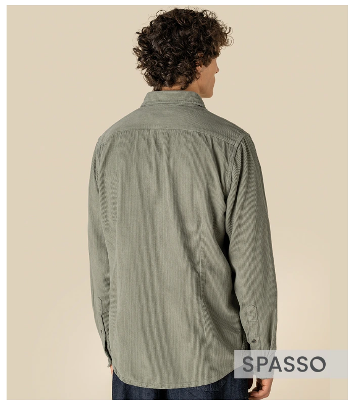 Spasso Spasso Faded Corduroy Overshirt in WKH
