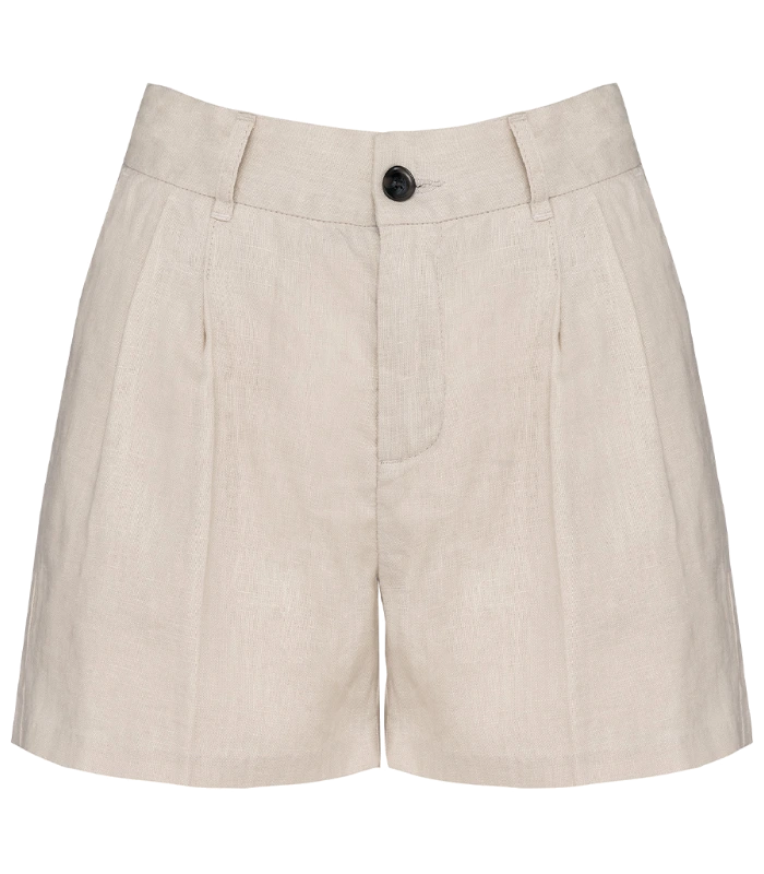 Spasso Spasso Ladies Linen Bermuda Shorts in LNS