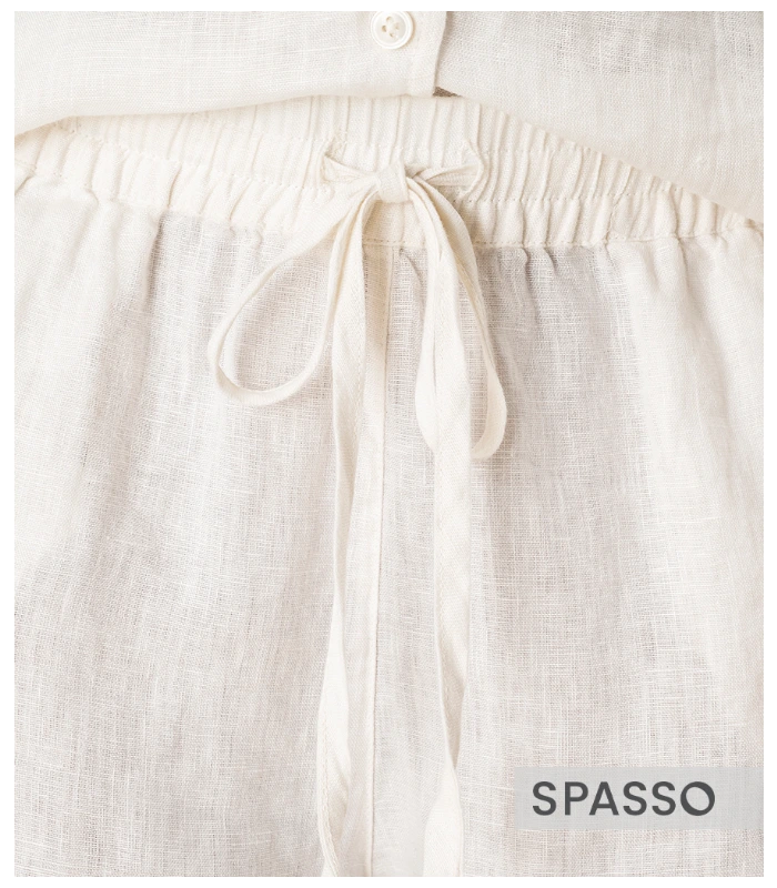 Spasso Spasso Ladies Linen Shorts in ORK