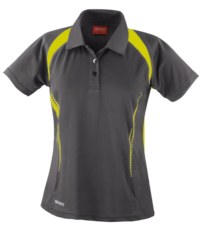 Spiro Spiro Ladies Team Spirit Polo Shirt in GY/LI