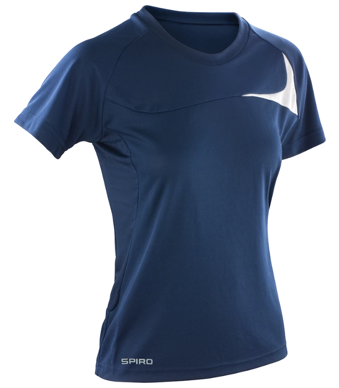 Spiro Spiro Ladies Dash Training Shirt in NV/WH