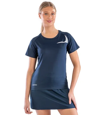 Spiro Spiro Ladies Dash Training Shirt in NV/WH
