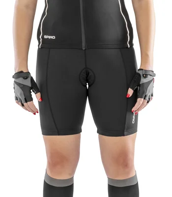 Spiro Spiro Ladies Bikewear Padded Shorts in BLK