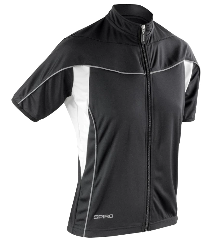 Spiro Spiro Ladies Bikewear Top in BK/WH