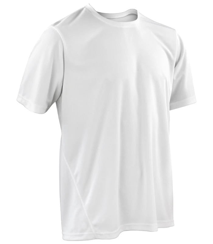 Spiro Spiro Quick Dry Performance T-Shirt in WHI