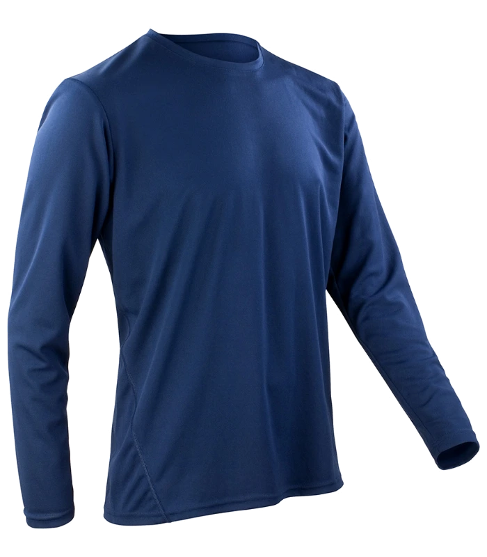 Spiro Spiro Performance Long Sleeve T-Shirt in NAV