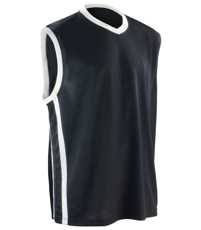 Spiro Spiro Basketball Top in BK/WH
