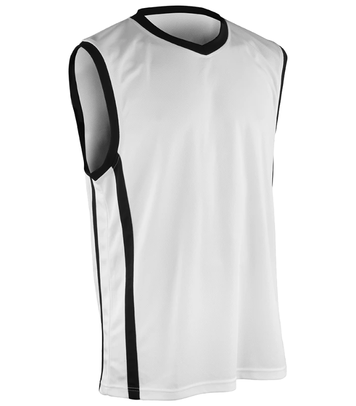Spiro Spiro Basketball Top in WH/BK