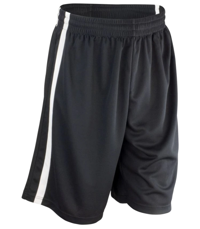 Spiro Spiro Basketball Shorts in BK/WH