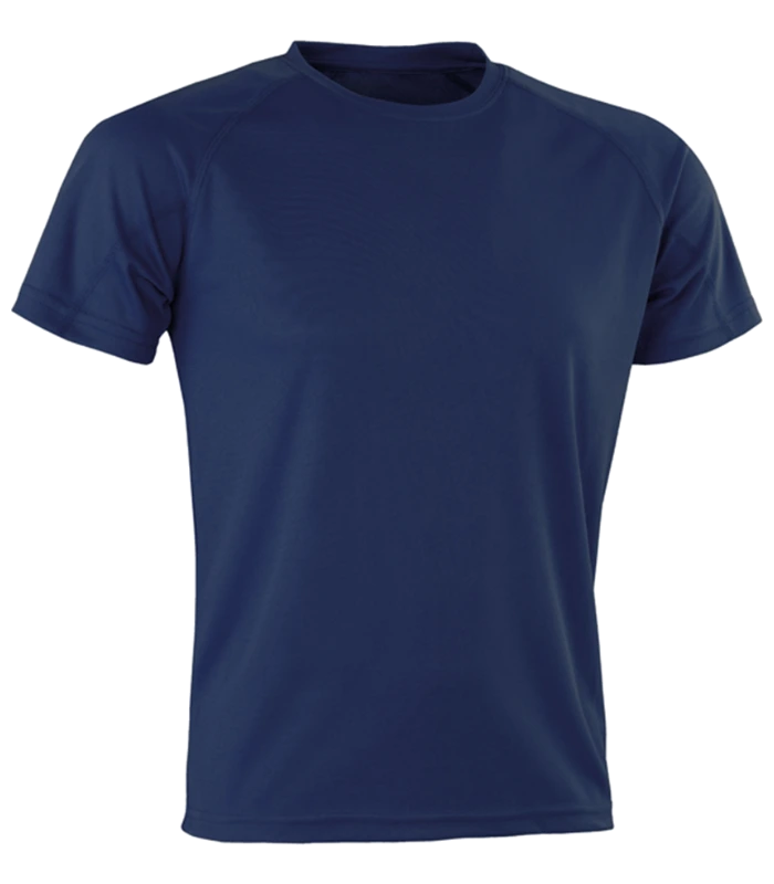 Spiro Spiro Impact Performance Aircool T-Shirt in NAV