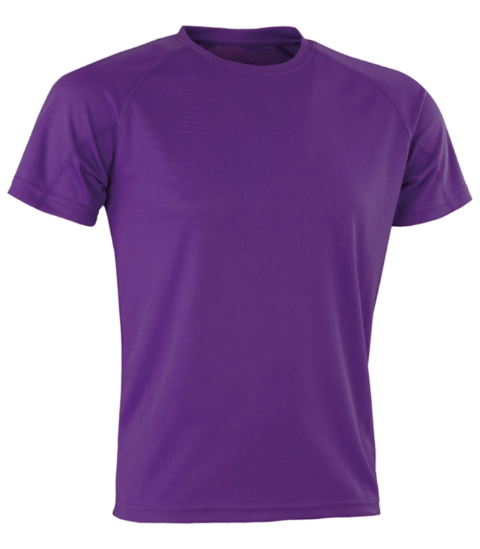 Spiro Spiro Impact Performance Aircool T-Shirt in PUR