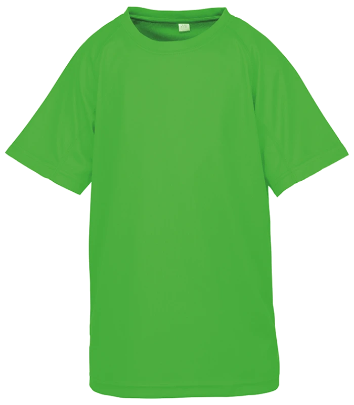 Spiro Spiro Kids Impact Performance Aircool T-Shirt in FLG