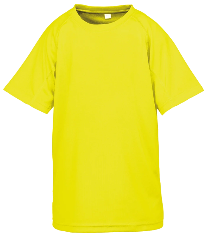 Spiro Spiro Kids Impact Performance Aircool T-Shirt in FLY