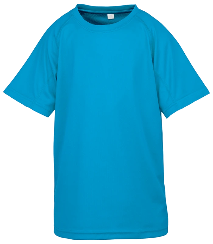 Spiro Spiro Kids Impact Performance Aircool T-Shirt in OBL