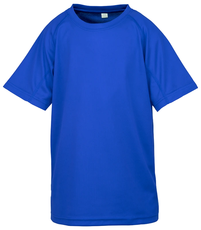 Spiro Spiro Kids Impact Performance Aircool T-Shirt in ROY