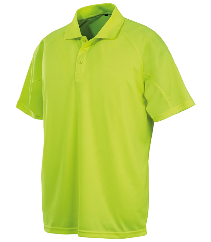Spiro Spiro Impact Performance Aircool Polo Shirt in FLY