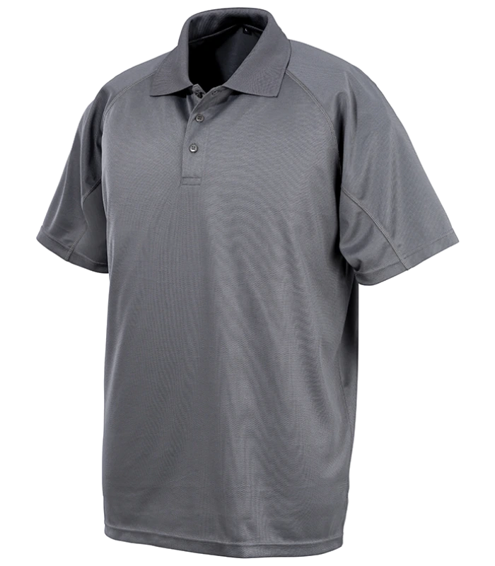 Spiro Spiro Impact Performance Aircool Polo Shirt in GRE