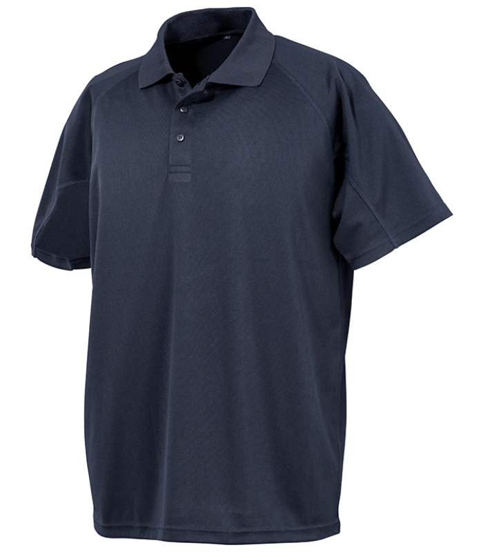 Spiro Spiro Impact Performance Aircool Polo Shirt in NAV