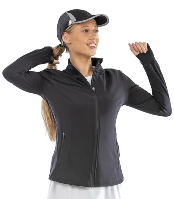 Spiro Spiro Ladies Recycled Fitness Jacket in WHI