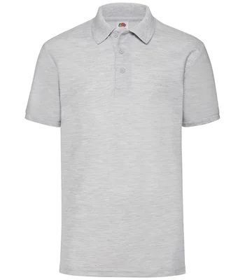 Fruit of the Loom Fruit of the Loom Poly/Cotton Piqué Polo Shirt in HEA