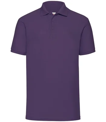 Fruit of the Loom Fruit of the Loom Poly/Cotton Piqué Polo Shirt in PUR