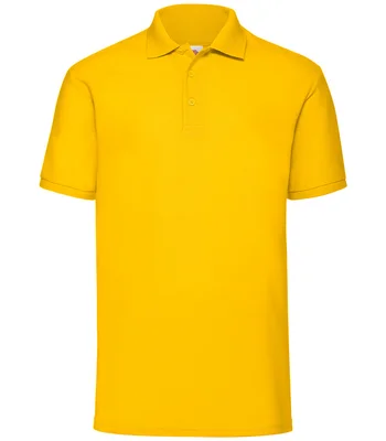 Fruit of the Loom Fruit of the Loom Poly/Cotton Piqué Polo Shirt in SUN