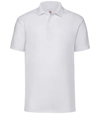 Fruit of the Loom Fruit of the Loom Poly/Cotton Piqué Polo Shirt in WHI