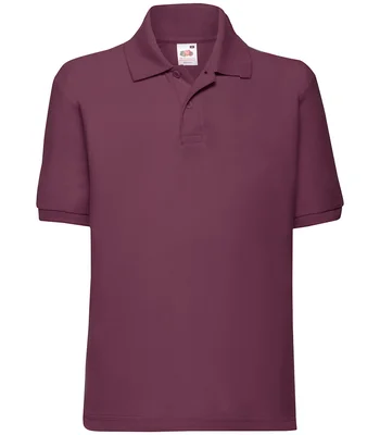 Fruit of the Loom Fruit of the Loom Kids Poly/Cotton Piqué Polo Shirt in BUR