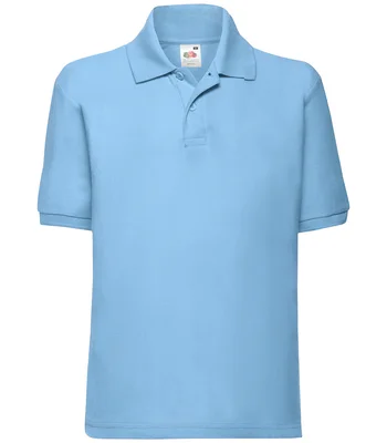 Fruit of the Loom Fruit of the Loom Kids Poly/Cotton Piqué Polo Shirt in SKY