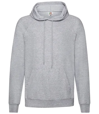 Fruit of the Loom Fruit of the Loom Lightweight Hooded Sweatshirt in HEA