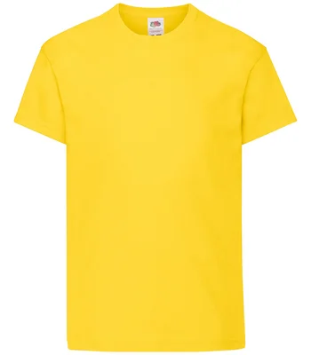 Fruit of the Loom Fruit of the Loom Kids Original T-Shirt in YEL
