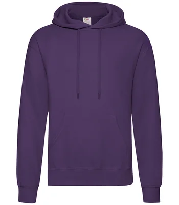 Fruit of the Loom Fruit of the Loom Classic Hooded Sweatshirt in PUR