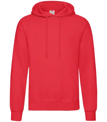 Fruit of the Loom Fruit of the Loom Classic Hooded Sweatshirt in RED