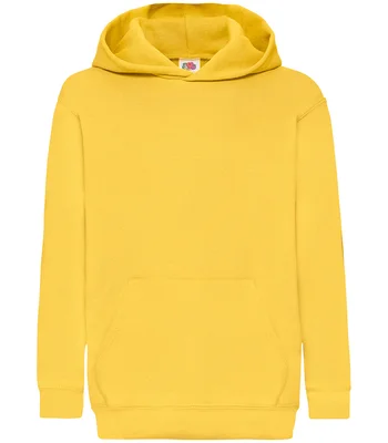 Fruit of the Loom Fruit of the Loom Kids Classic Hooded Sweatshirt in SUN