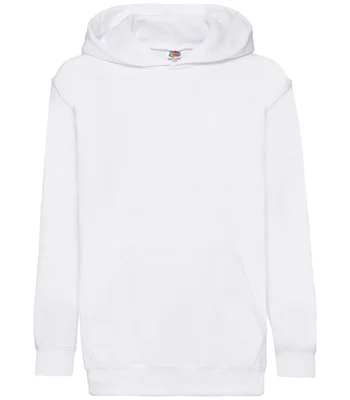 Fruit of the Loom Fruit of the Loom Kids Classic Hooded Sweatshirt in WHI