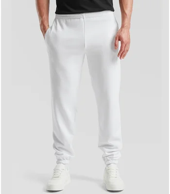 Fruit of the Loom Fruit of the Loom Classic Elasticated Hem Jog Pants in WHI