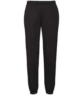 Fruit of the Loom Fruit of the Loom Classic Elasticated Hem Jog Pants in BLK