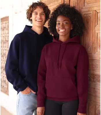 Fruit of the Loom Fruit of the Loom Iconic Premium Hooded Sweatshirt in Light Graphite