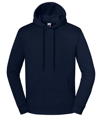 Fruit of the Loom Fruit of the Loom Iconic Premium Hooded Sweatshirt in Deep Navy