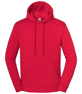 Fruit of the Loom Fruit of the Loom Iconic Premium Hooded Sweatshirt in Red